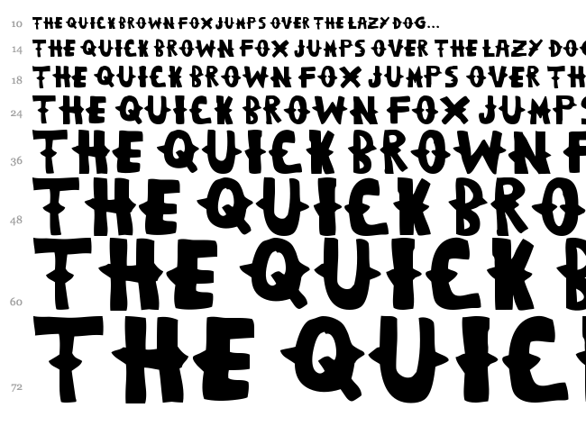 Woodcutter Dramatica font waterfall